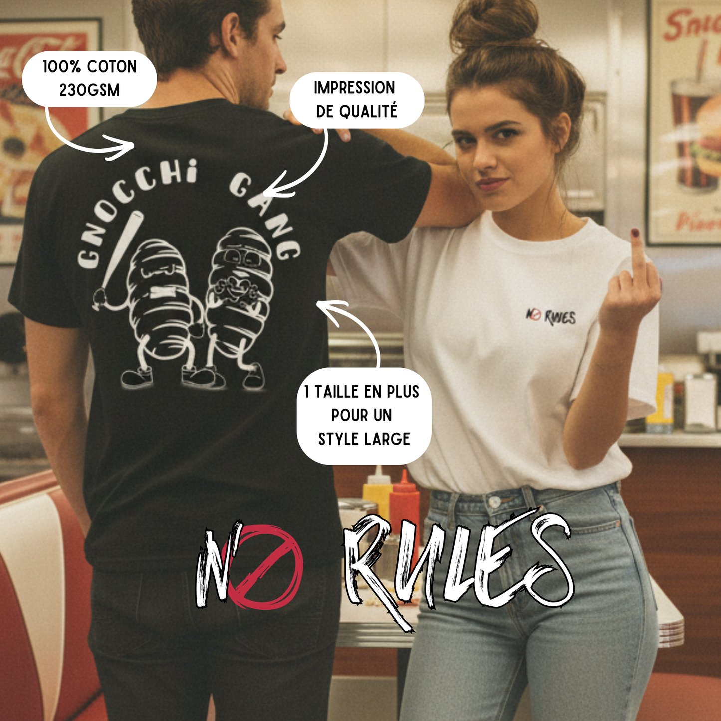 Gnocchi Gang tshirt homme