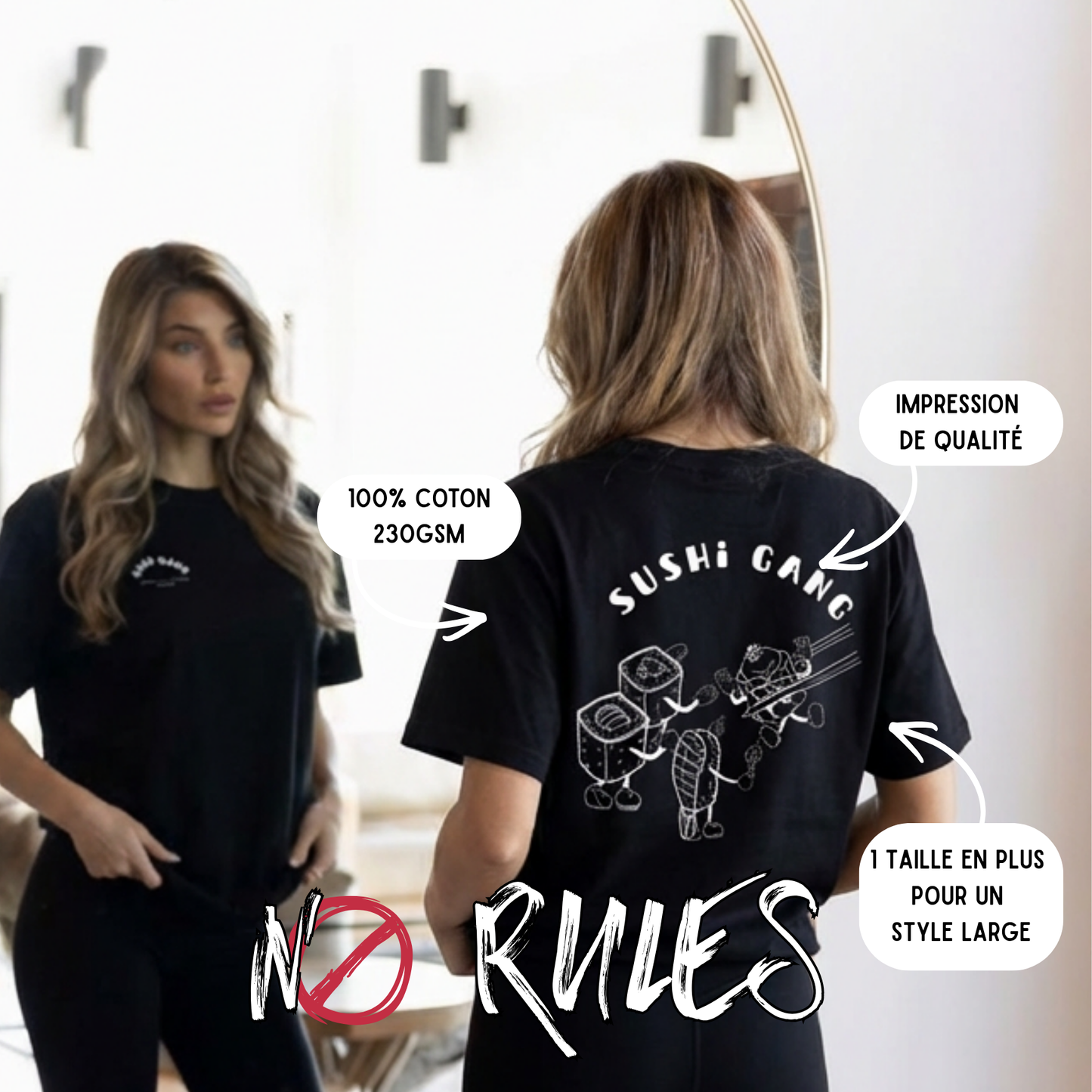 Sushi Gang Tshirt Femme