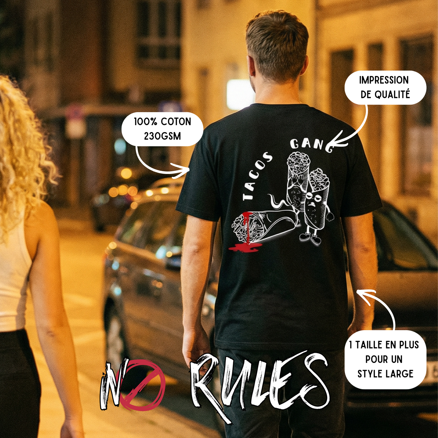 Tacos Gang Tshirt Homme