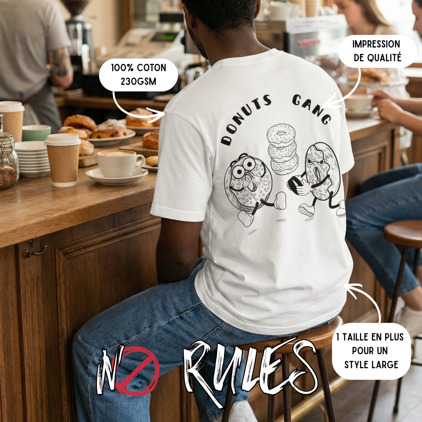 Donuts Gang Tshirt Homme